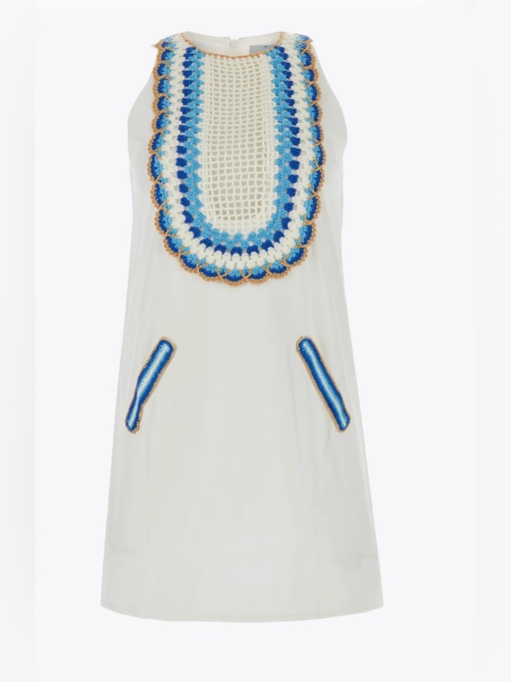 My Beachy Side White stretch poplin Arya mini dress NWT Size S